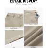 image:imageNITAGUT Mens Lightweight Casual Shorts 7 Golf Summer Shorts Breathable Stretch Work Flat Front Shorts with MultiPocketGrey Beige