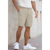 image:imageNITAGUT Mens Lightweight Casual Shorts 7 Golf Summer Shorts Breathable Stretch Work Flat Front Shorts with MultiPocketGrey Beige