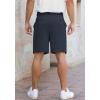 image:imageNITAGUT Mens Lightweight Casual Shorts 7 Golf Summer Shorts Breathable Stretch Work Flat Front Shorts with MultiPocketNavy Blue