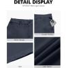 image:imageNITAGUT Mens Lightweight Casual Shorts 7 Golf Summer Shorts Breathable Stretch Work Flat Front Shorts with MultiPocketNavy Blue