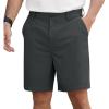 image:imageNITAGUT Mens Lightweight Casual Shorts 7 Golf Summer Shorts Breathable Stretch Work Flat Front Shorts with MultiPocketDark Grey