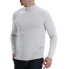 image:imageNITAGUT Mens Casual Slim Fit Basic Sweaters Knitted Thermal Turtleneck Pullover SweaterSnow Ash