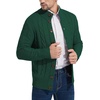 image:imageNITAGUT Mens Long Sleeve Stand Collar Cardigan Sweaters Button Down Cable Knitted SweaterGrass Green