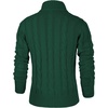 image:imageNITAGUT Mens Long Sleeve Stand Collar Cardigan Sweaters Button Down Cable Knitted SweaterGrass Green