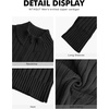image:imageNITAGUT Mens Cardigan Sweater Stand Collar Full Zip Up Sweater Slim Fit Casual Knit for WinterBlack
