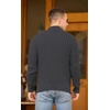 image:imageNITAGUT Mens Cardigan Sweater Stand Collar Full Zip Up Sweater Slim Fit Casual Knit for WinterDark Grey