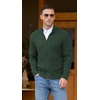 image:imageNITAGUT Mens Cardigan Sweater Stand Collar Full Zip Up Sweater Slim Fit Casual Knit for WinterGreen