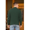 image:imageNITAGUT Mens Cardigan Sweater Stand Collar Full Zip Up Sweater Slim Fit Casual Knit for WinterGreen