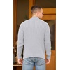 image:imageNITAGUT Mens Cardigan Sweater Stand Collar Full Zip Up Sweater Slim Fit Casual Knit for WinterGrey