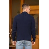 image:imageNITAGUT Mens Cardigan Sweater Stand Collar Full Zip Up Sweater Slim Fit Casual Knit for WinterNavy Blue