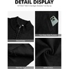 image:imageNITAGUT Mens Cardigan Sweater with Pockets Full Zip Up Stand Collar Cardigan Long Sleeve Knitted SweatersBlack
