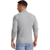 image:imageNITAGUT Mens Casual Turtleneck Sweaters Warm Twisted Pattern Knitted Slim Fit Pullover SweaterDark Gray
