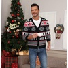 image:imageNITAGUT Mens Christmas Ugly Cardigan Sweater Reindeer Snowflake Xmas Sweater Casual Long Sleeve KnitwearO Christmas