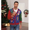 image:imageNITAGUT Mens Christmas Ugly Cardigan Sweater Reindeer Snowflake Xmas Sweater Casual Long Sleeve KnitwearP Christmas