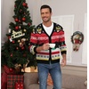 image:imageNITAGUT Mens Christmas Ugly Cardigan Sweater Reindeer Snowflake Xmas Sweater Casual Long Sleeve KnitwearS Christmas