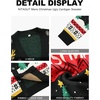 image:imageNITAGUT Mens Christmas Ugly Cardigan Sweater Reindeer Snowflake Xmas Sweater Casual Long Sleeve KnitwearS Christmas