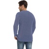 image:imageNITAGUT Mens Crewneck Sweater Soft Casual Classic Pullover Washed Knitwear Sweaters with Ribbing EdgeBlue