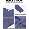 image:imageNITAGUT Mens Crewneck Sweater Soft Casual Classic Pullover Washed Knitwear Sweaters with Ribbing EdgeBlue