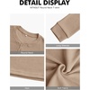 image:imageNITAGUT Mens Henley Shirts Long Sleeve Button TShirt Fashion Casual Pullover ShirtKhaki