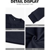 image:imageNITAGUT Mens Henley Shirts Long Sleeve Button TShirt Fashion Casual Pullover ShirtNavy Blue