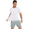 image:imageNITAGUT Mens Muscle Workout TShirt Pleated Raglan Short Sleeve Gym Athletic Fashion Tee TopWhite