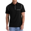 image:imageNITAGUT Mens Polo Shirts Casual Short Sleeve Cotton TShirt Summer Button Golf Tee with PocketBlack