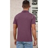 image:imageNITAGUT Mens Polo Shirts Casual Short Sleeve Cotton TShirt Summer Button Golf Tee with PocketWine Red