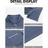 image:imageNITAGUT Mens Polo Shirts Casual Short Sleeve TShirt Basic Button Tee Tops with Pocket