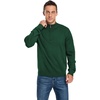 image:imageNITAGUT Mens Slim Fit Quarter Zip Mock Neck Polo Sweater Casual Long Sleeve Sweater and Turtleneck PulloverDark Green