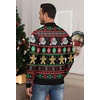 image:imageNITAGUT Mens Ugly Christmas Sweaters Funny Graphic Quarter Zip Sweaters Long Sleeve Knitted Pullover SweatersI Christmas