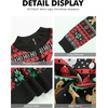 image:imageNITAGUT Mens Ugly Christmas Sweaters Funny Graphic Quarter Zip Sweaters Long Sleeve Knitted Pullover SweatersI Christmas