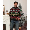 image:imageNITAGUT Mens Ugly Christmas Sweaters Funny Graphic Quarter Zip Sweaters Long Sleeve Knitted Pullover SweatersI Christmas