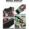 image:imageNITAGUT Mens Ugly Christmas Sweaters Funny Graphic Quarter Zip Sweaters Long Sleeve Knitted Pullover SweatersJ Christmas