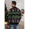 image:imageNITAGUT Mens Ugly Christmas Sweaters Funny Graphic Quarter Zip Sweaters Long Sleeve Knitted Pullover SweatersJ Christmas
