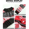 image:imageNITAGUT Mens Ugly Christmas Sweaters Funny Graphic Quarter Zip Sweaters Long Sleeve Knitted Pullover SweatersK Christmas