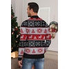 image:imageNITAGUT Mens Ugly Christmas Sweaters Funny Graphic Quarter Zip Sweaters Long Sleeve Knitted Pullover SweatersK Christmas