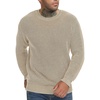 image:imageNITAGUT Mens Crewneck Sweater Soft Casual Classic Pullover Washed Knitwear Sweaters with Ribbing EdgeBeige
