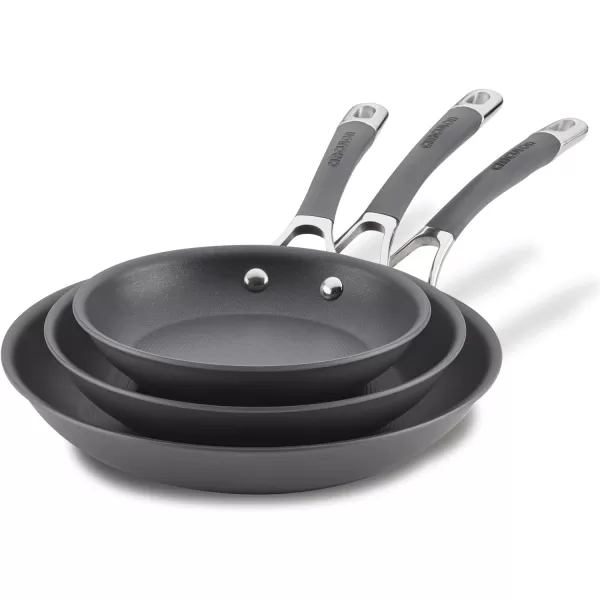 Circulon 83903 Radiance Hard Anodized Nonstick Cookware Pots and Pans Set, 10 Piece, Gray)