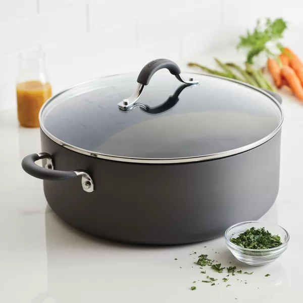 Circulon 83903 Radiance Hard Anodized Nonstick Cookware Pots and Pans Set, 10 Piece, Gray)