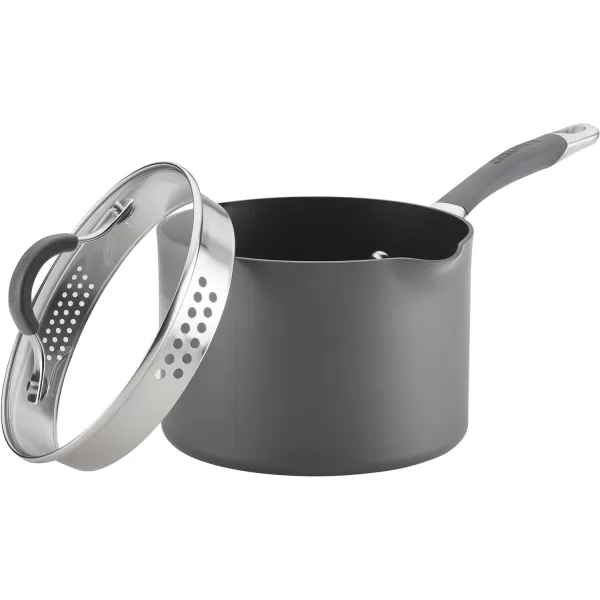 Circulon 83903 Radiance Hard Anodized Nonstick Cookware Pots and Pans Set, 10 Piece, Gray)