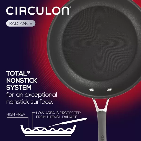 Circulon 83903 Radiance Hard Anodized Nonstick Cookware Pots and Pans Set, 10 Piece, Gray)