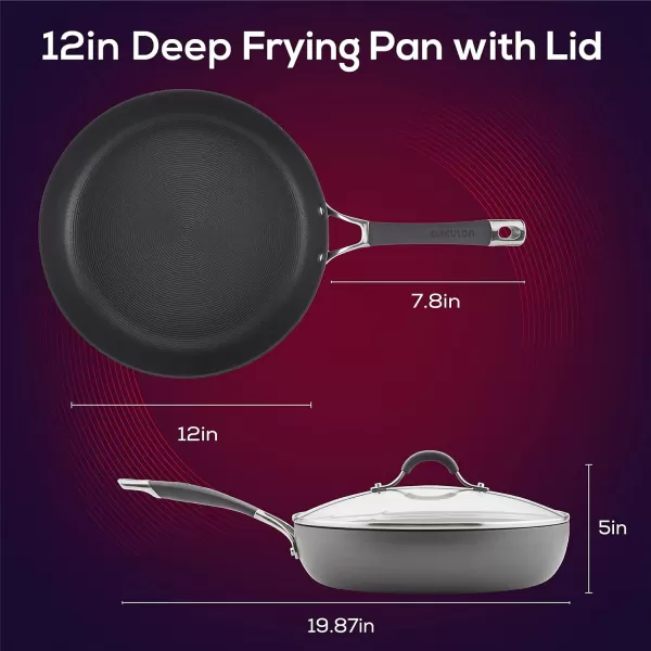 Circulon 83903 Radiance Hard Anodized Nonstick Cookware Pots and Pans Set, 10 Piece, Gray)