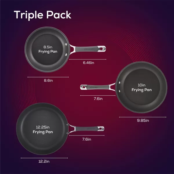 Circulon 83903 Radiance Hard Anodized Nonstick Cookware Pots and Pans Set, 10 Piece, Gray + Bakeware Set  2 Piece)