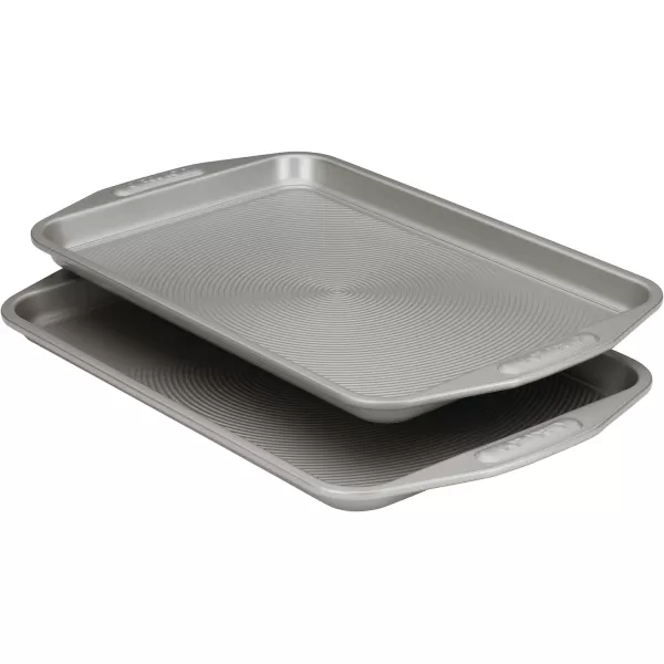 Circulon 83903 Radiance Hard Anodized Nonstick Cookware Pots and Pans Set, 10 Piece, Gray + Bakeware Set  2 Piece)