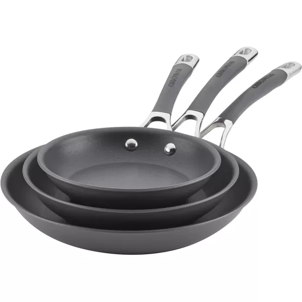 Circulon 83903 Radiance Hard Anodized Nonstick Cookware Pots and Pans Set, 10 Piece, Gray + Bakeware Set  2 Piece)