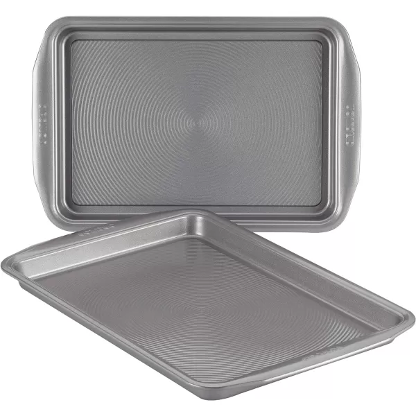 Circulon 83903 Radiance Hard Anodized Nonstick Cookware Pots and Pans Set, 10 Piece, Gray + Bakeware Set)