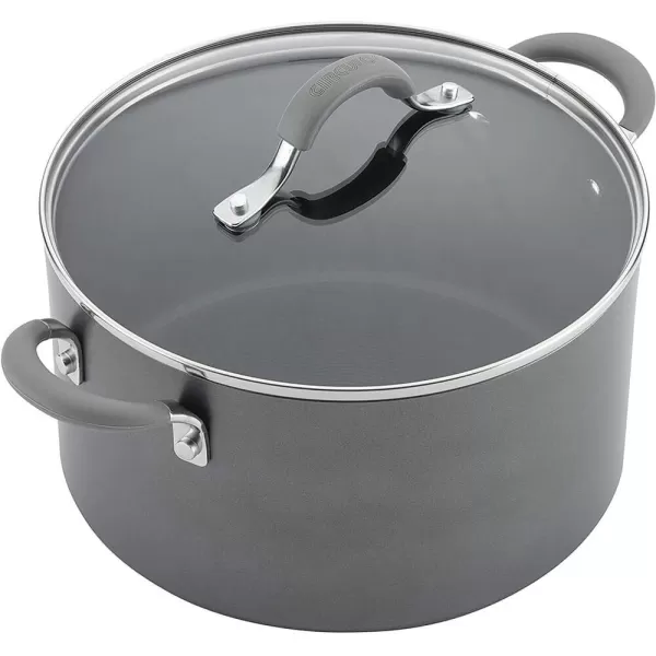 Circulon 84564 Elementum Hard Anodized Nonstick Cookware Set / Pots and Pans Set - 10 Piece, Gray)