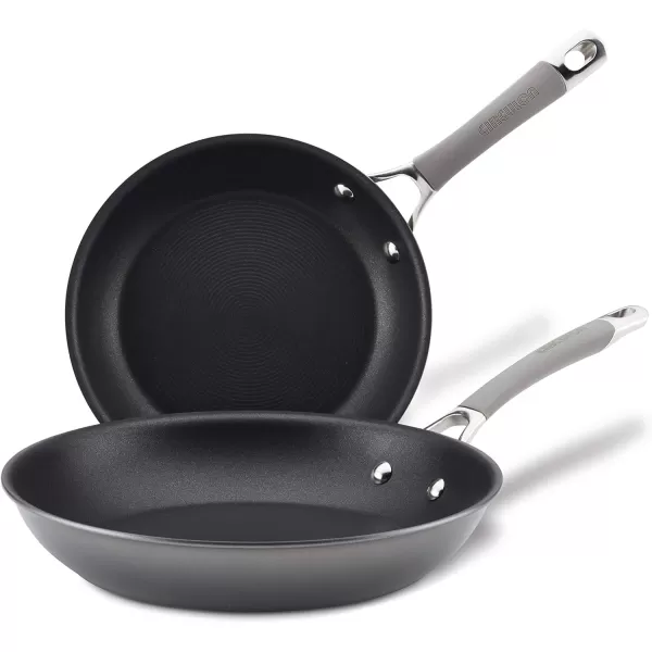 Circulon 84564 Elementum Hard Anodized Nonstick Cookware Set / Pots and Pans Set - 10 Piece, Gray)