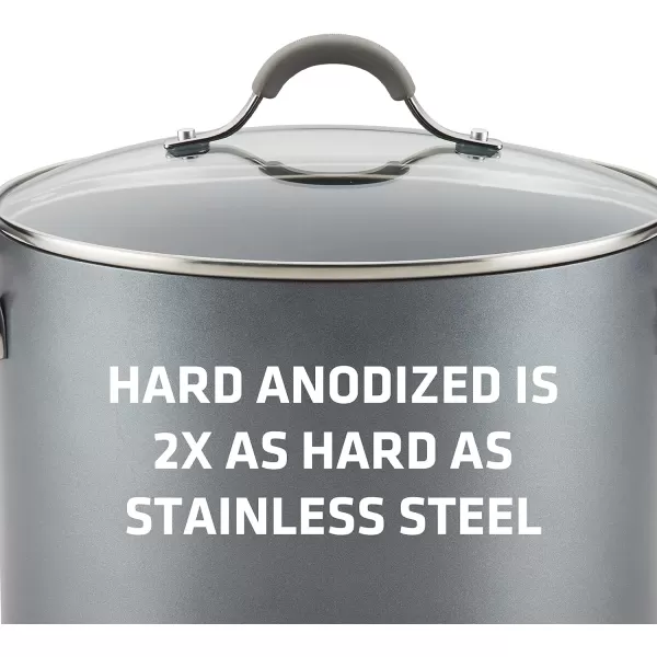 Circulon 84564 Elementum Hard Anodized Nonstick Cookware Set / Pots and Pans Set - 10 Piece, Gray)