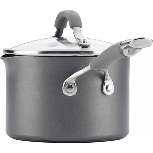 Circulon 84564 Elementum Hard Anodized Nonstick Cookware Set / Pots and Pans Set - 10 Piece, Gray)
